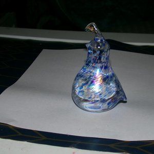 blown glass bird paper weight.